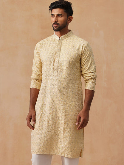 Viscose Rayon Embroidered Kurta