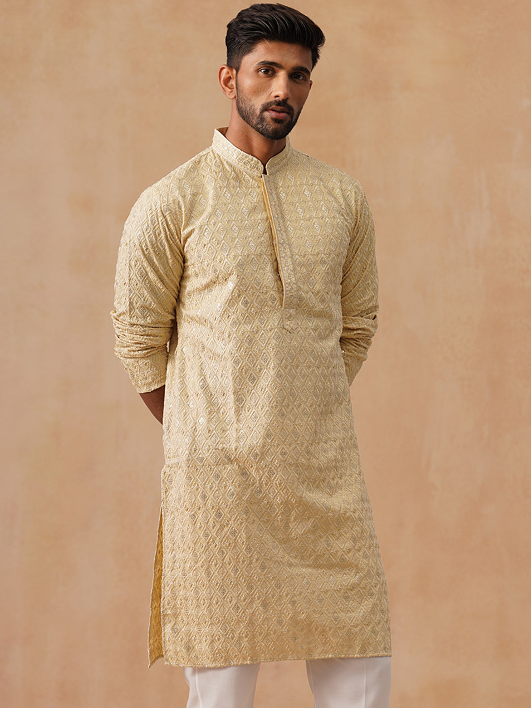 Viscose Rayon Embroidered Kurta