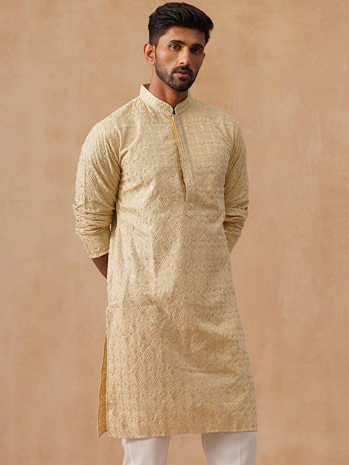 Viscose Rayon Embroidered Kurta