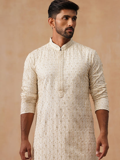 Viscose Rayon Embroidered Kurta