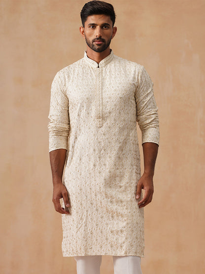 Viscose Rayon Embroidered Kurta