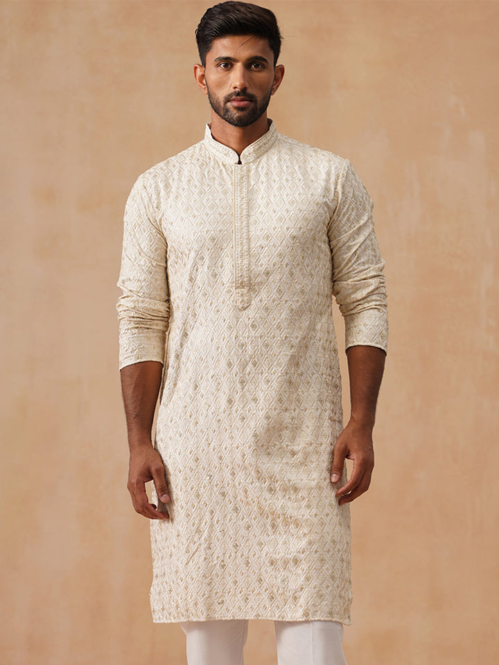 Viscose Rayon Embroidered Kurta