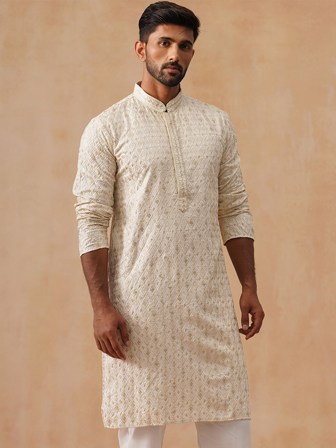 Viscose Rayon Embroidered Kurta