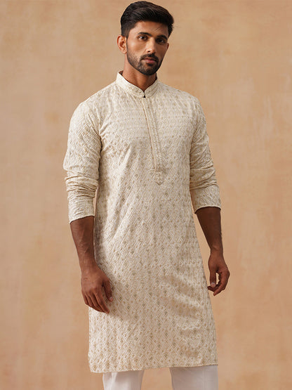 Viscose Rayon Embroidered Kurta