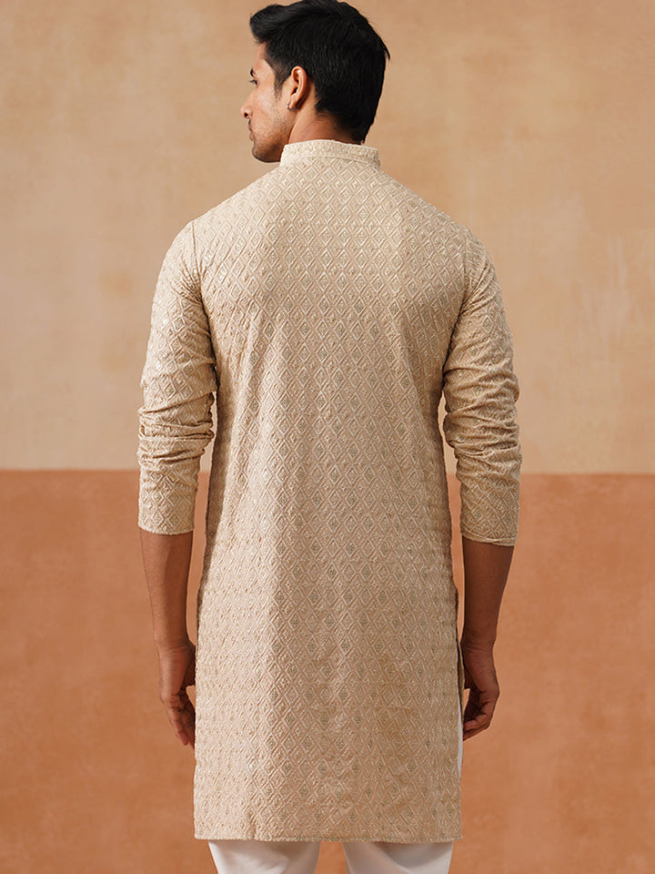 Viscose Rayon Embroidered Kurta