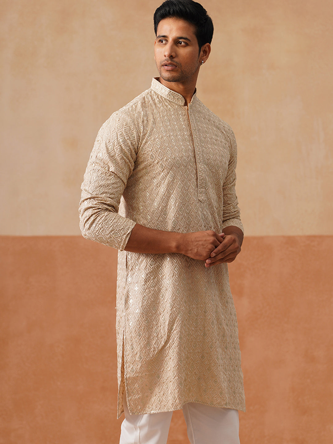 Viscose Rayon Embroidered Kurta