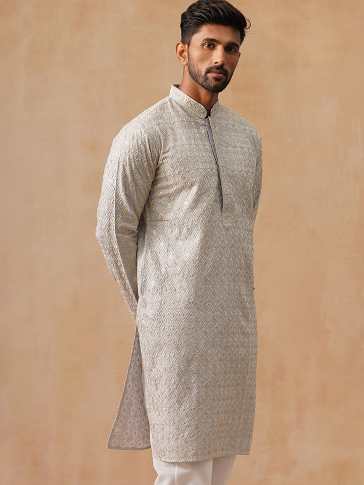 Viscose Rayon Embroidered Kurta