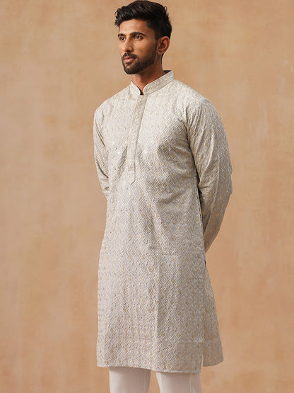 Viscose Rayon Embroidered Kurta