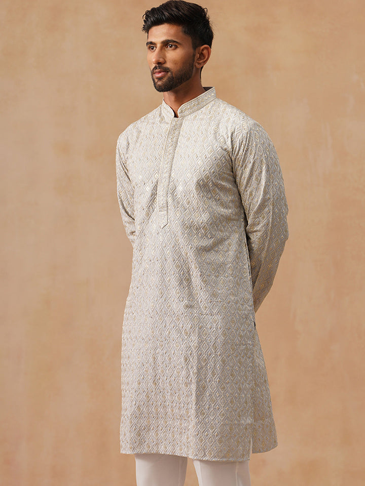 Viscose Rayon Embroidered Kurta