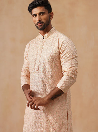 Viscose Rayon Embroidered Kurta