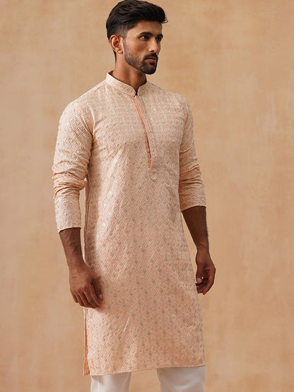 Viscose Rayon Embroidered Kurta