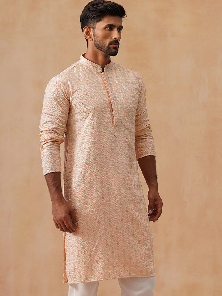 Viscose Rayon Embroidered Kurta