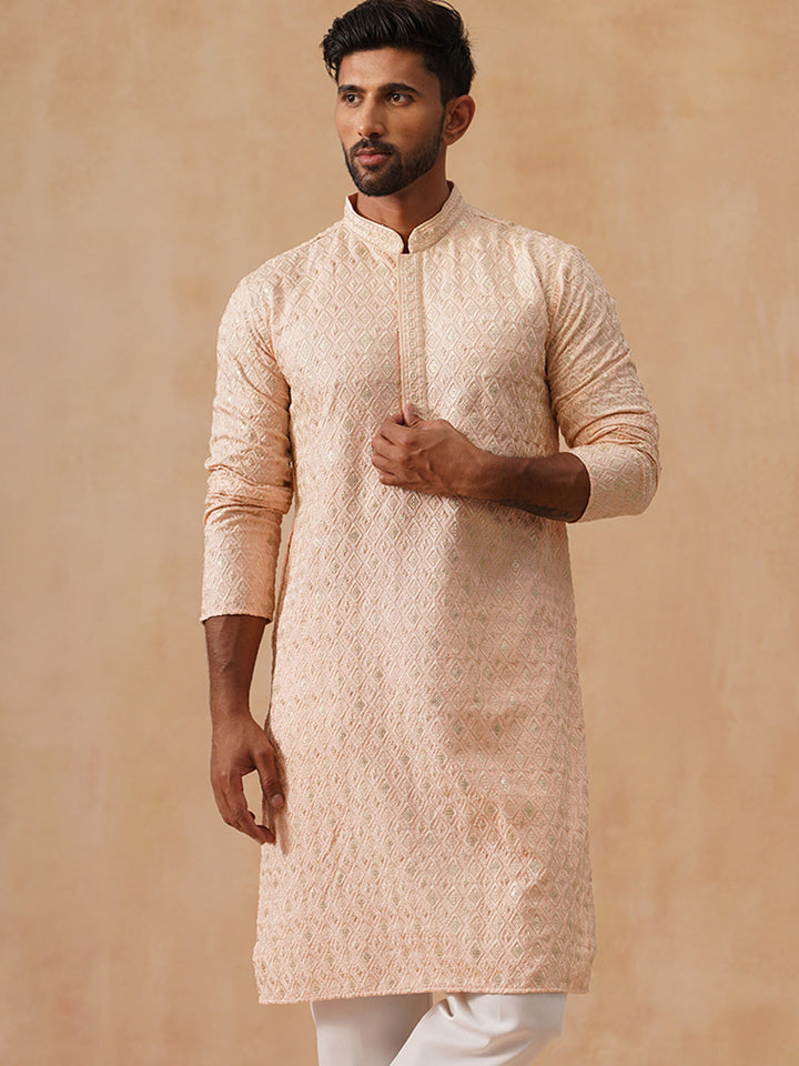 Viscose Rayon Embroidered Kurta