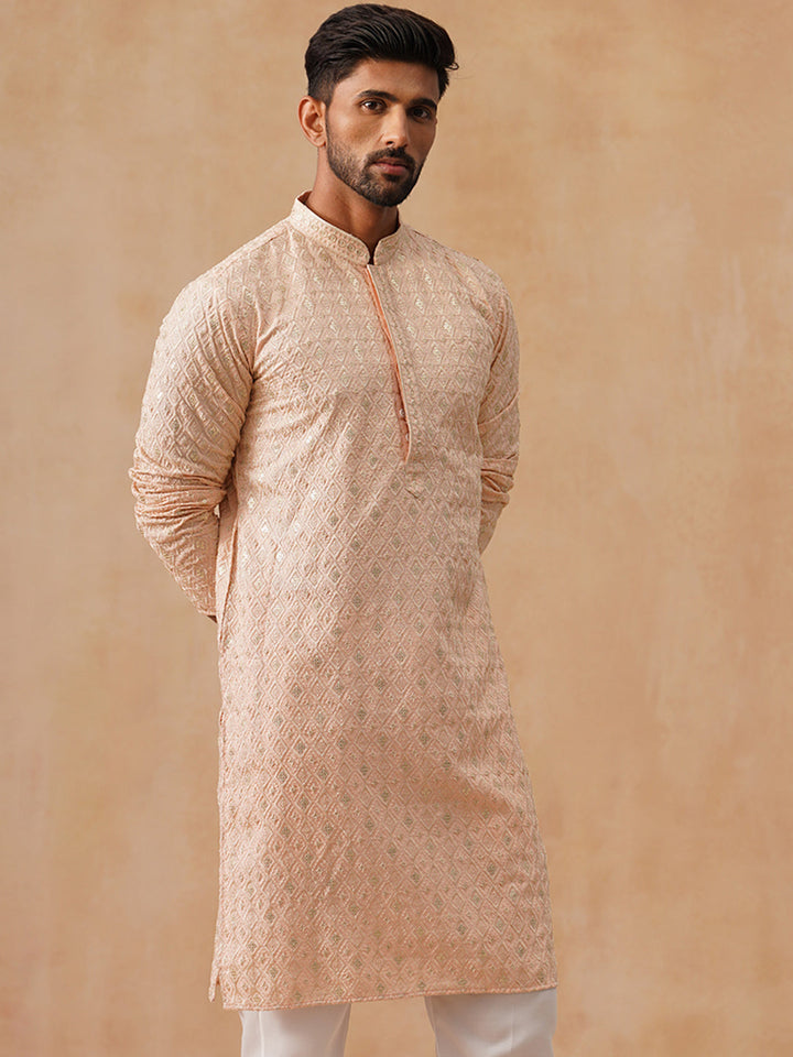 Viscose Rayon Embroidered Kurta