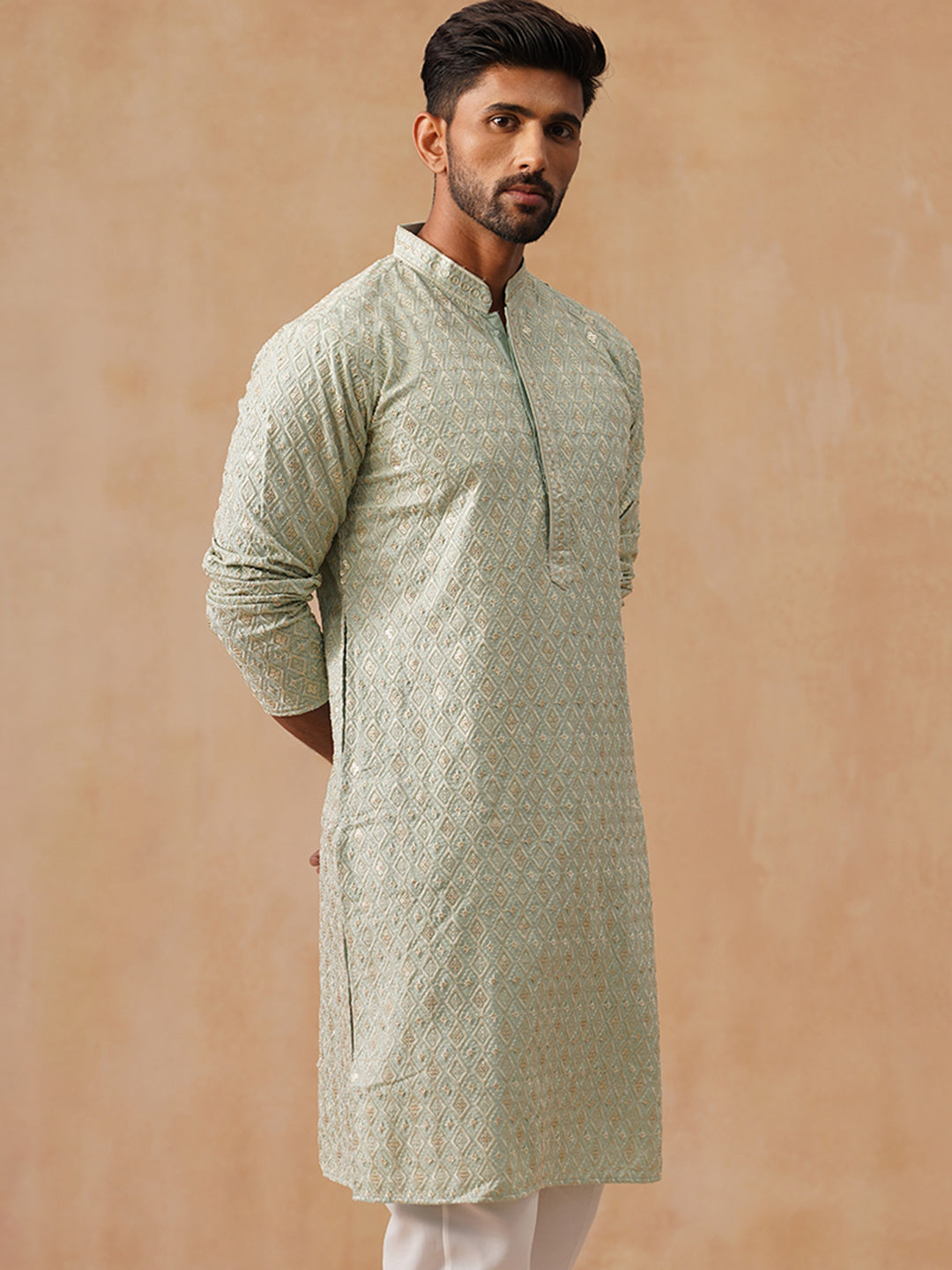 Viscose Rayon Embroidered Kurta