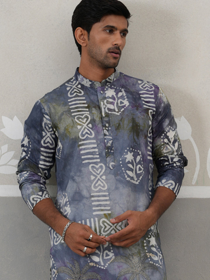 Abstract Ethnic Printed Kurta