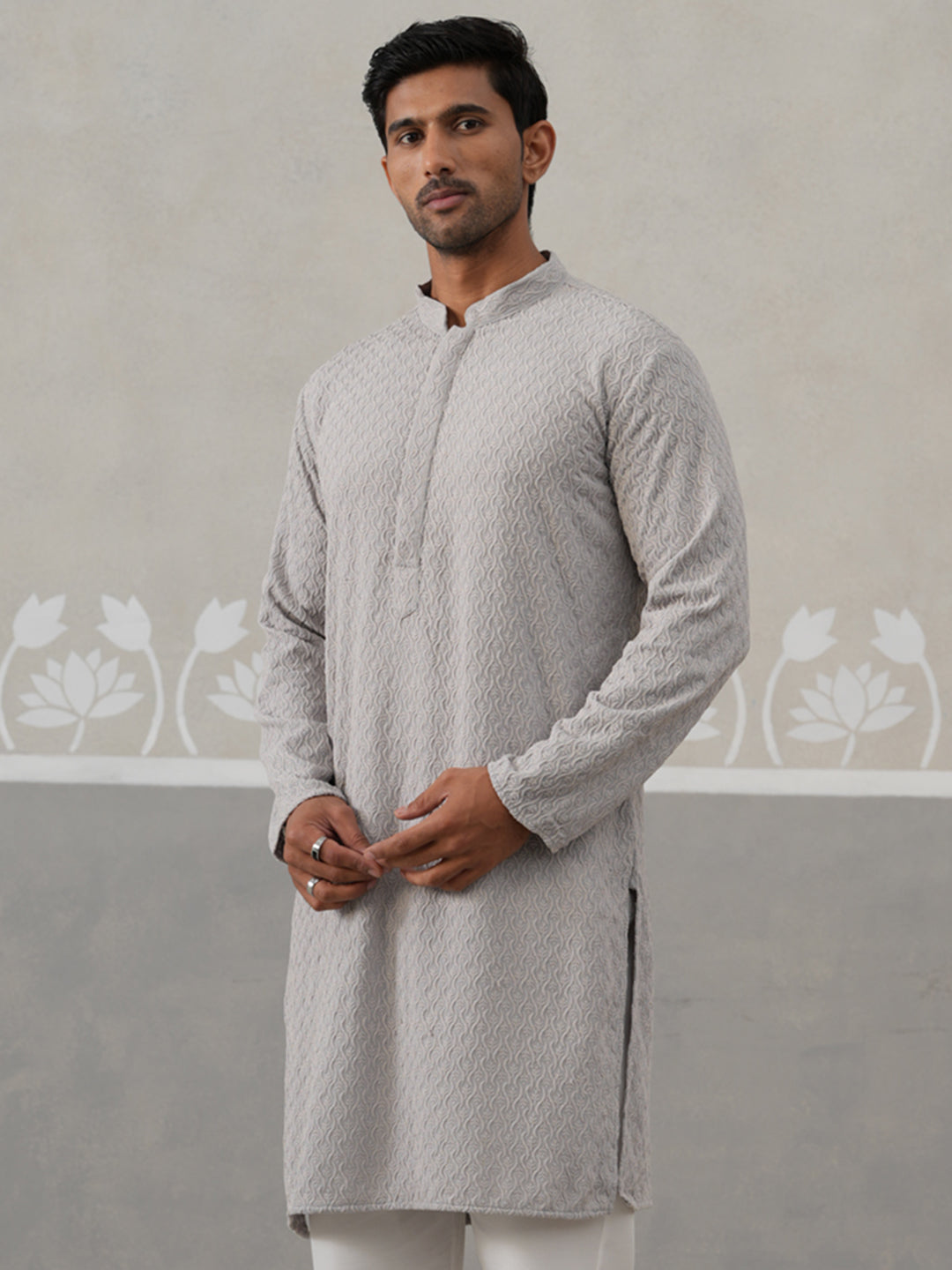 Men Embroidered Viscose Rayon Kurta