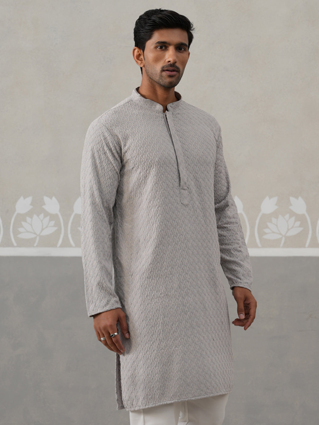 Men Embroidered Viscose Rayon Kurta
