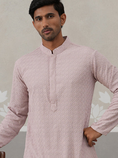 Men Embroidered Viscose Rayon Kurta