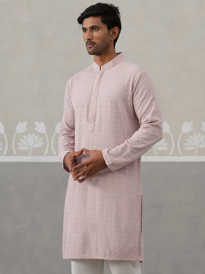 Men Embroidered Viscose Rayon Kurta