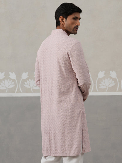 Men Embroidered Viscose Rayon Kurta