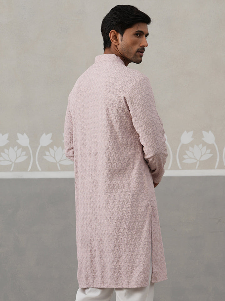Men Embroidered Viscose Rayon Kurta