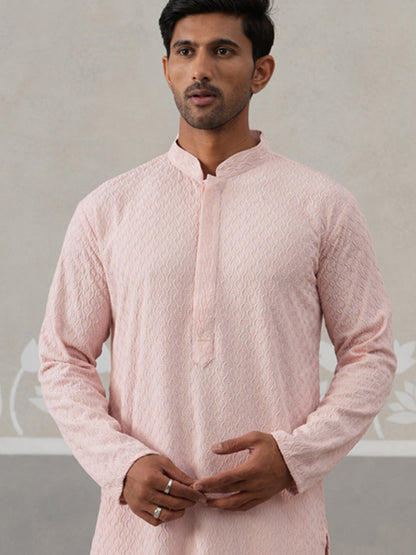 Men Embroidered Viscose Rayon Kurta