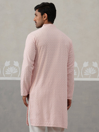 Men Embroidered Viscose Rayon Kurta