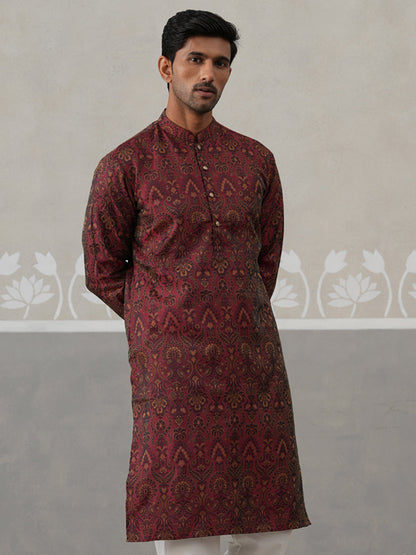 Silk Blend Designer Kurta For Men
