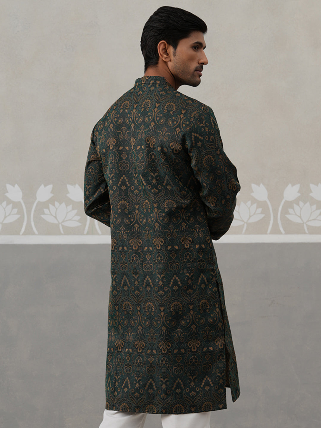 Silk Blend Designer Kurta For Men