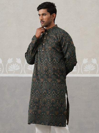 Silk Blend Designer Kurta For Men