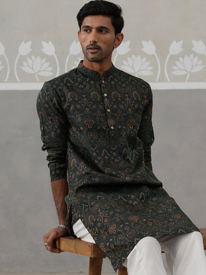 Silk Blend Designer Kurta For Men