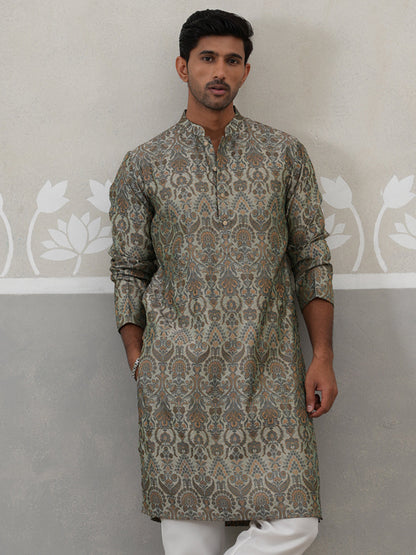 Silk Blend Designer Kurta For Men