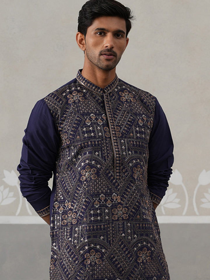 Traditional Embroidered Kurta For Men