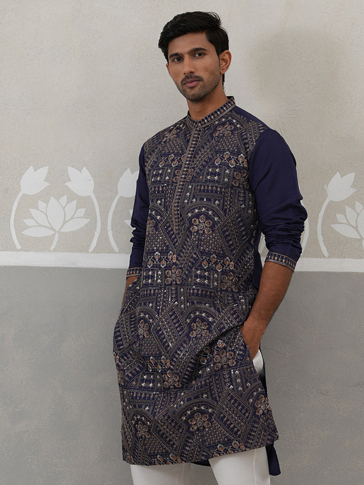 Traditional Embroidered Kurta For Men