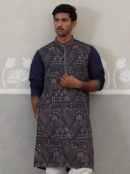 Traditional Embroidered Kurta For Men