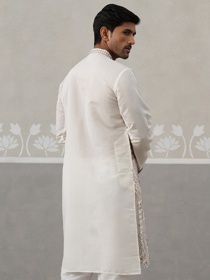 Traditional Embroidered Kurta For Men