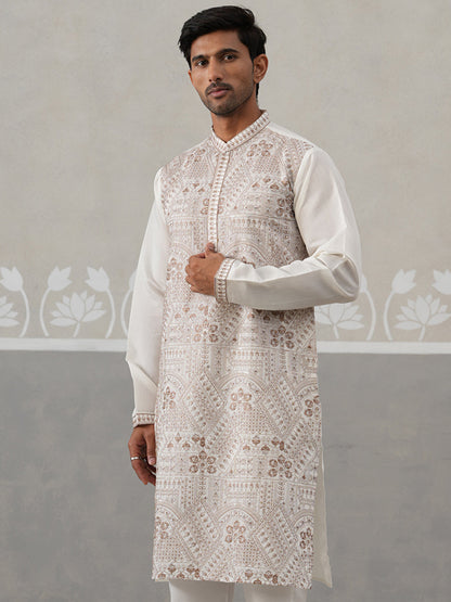 Traditional Embroidered Kurta For Men