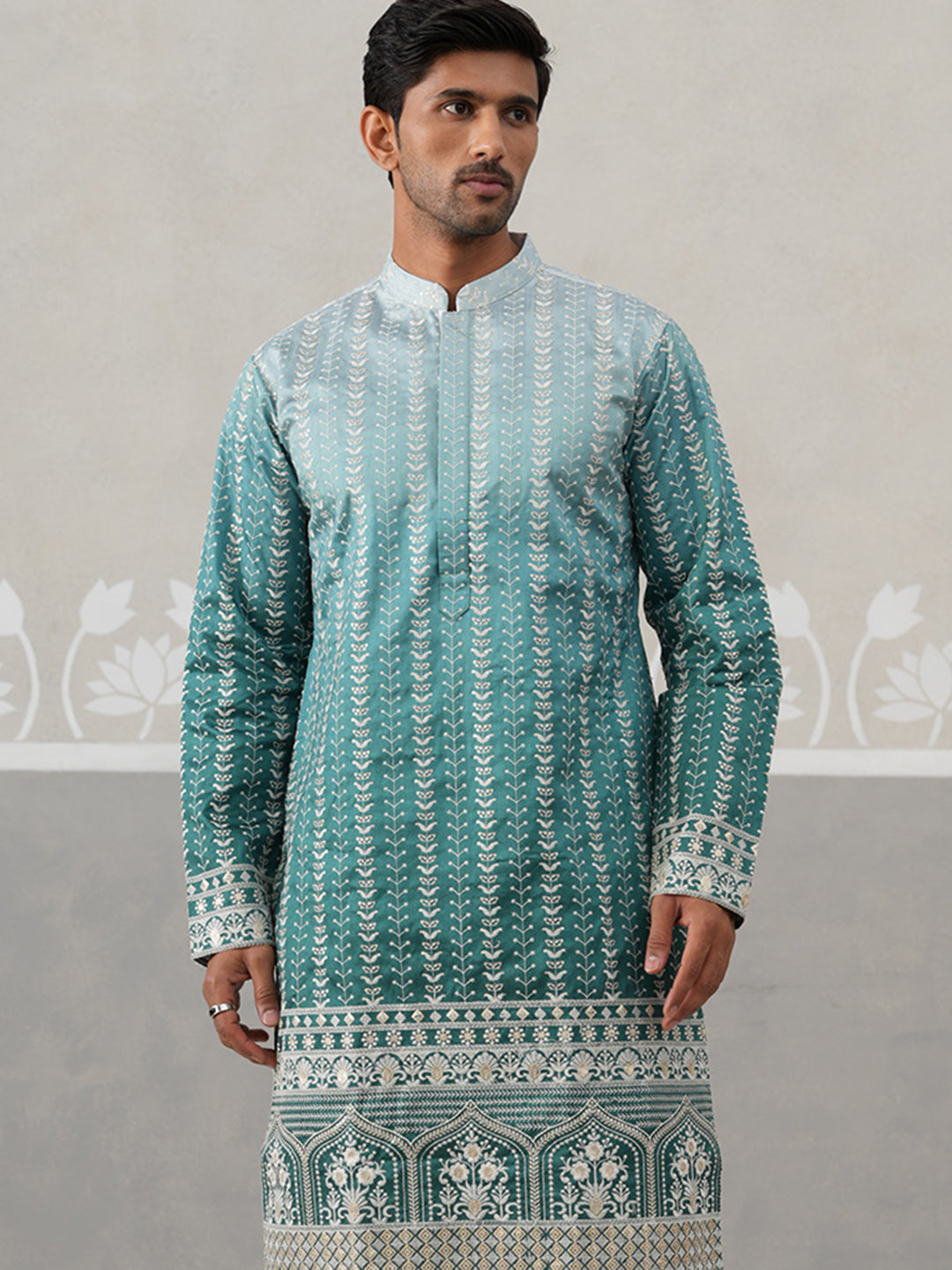 Silk Blend Kurta For Men.