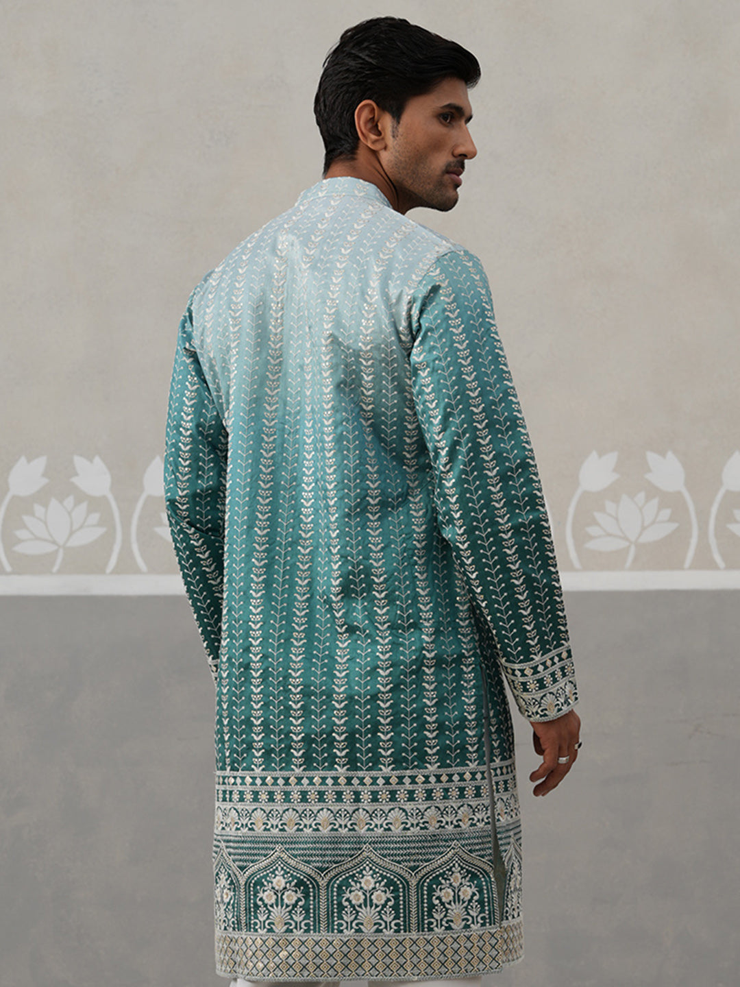 Silk Blend Kurta For Men.