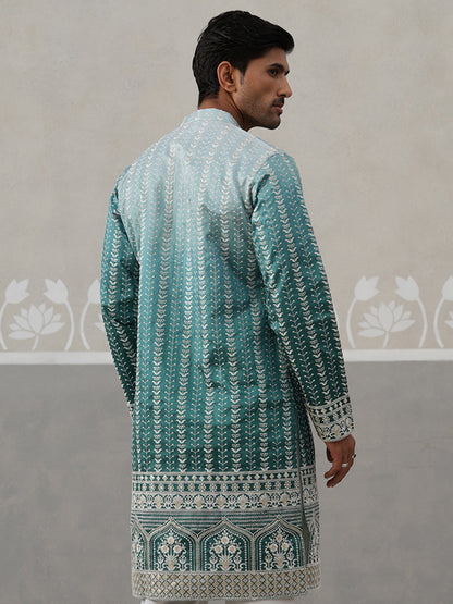 Silk Blend Kurta For Men.