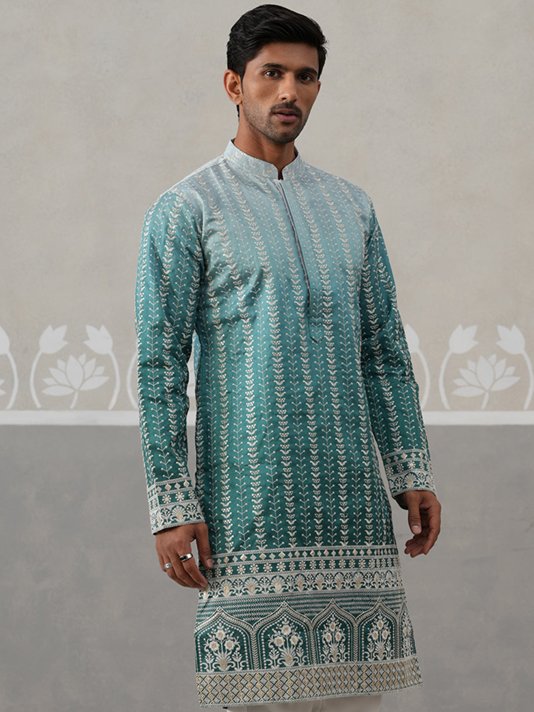Silk Blend Kurta For Men.