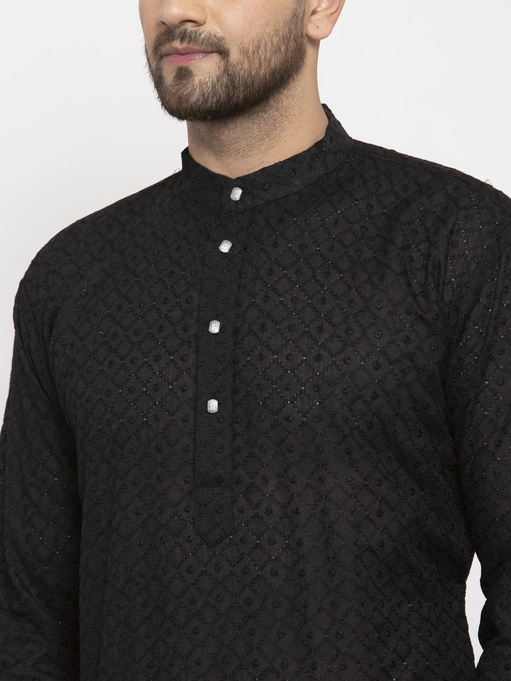 Men Ethnic  Embroidered  Pure Cotton Kurta