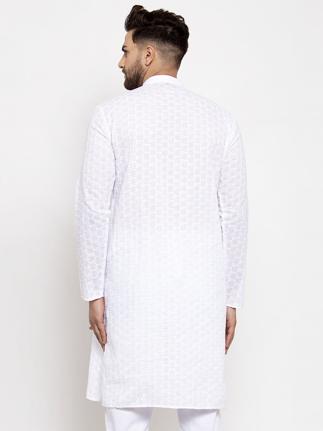 Men Ethnic  Embroidered  Pure Cotton Kurta