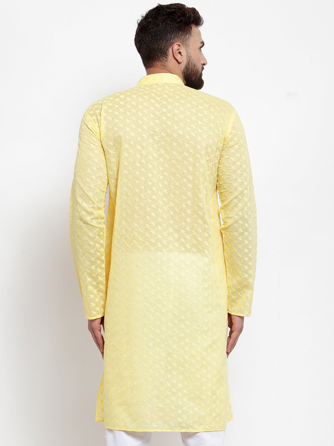 Men Ethnic  Embroidered  Pure Cotton Kurta
