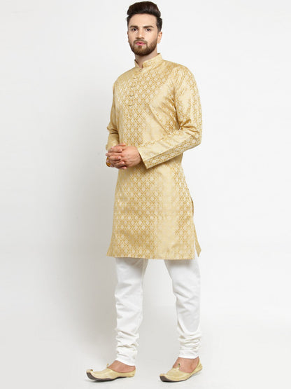 Men'S Woven Design Jacquard Kurta