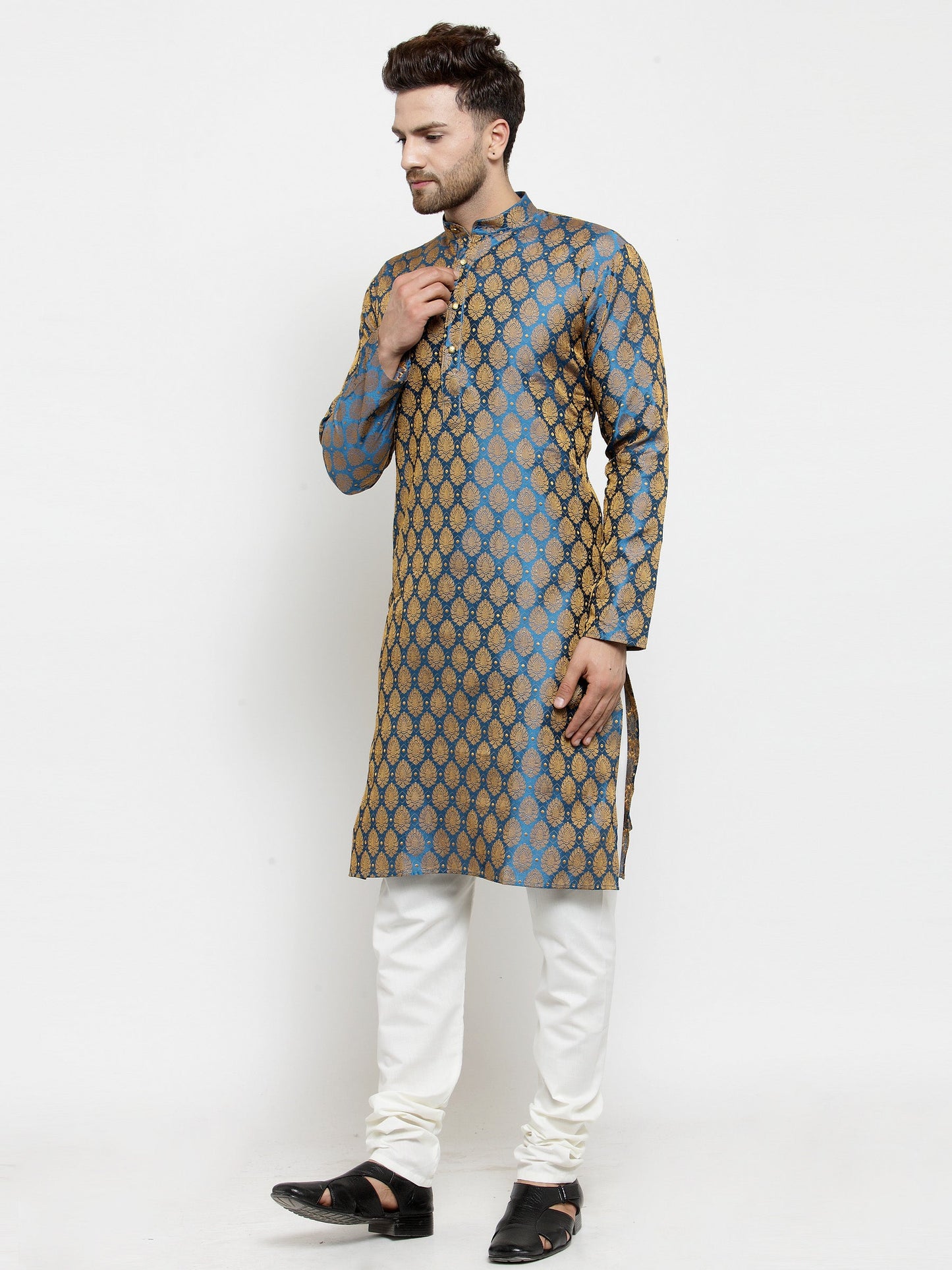 Men'S Woven Jacquard Kurtas