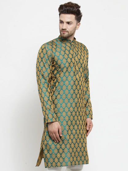Men'S Woven Jacquard Kurtas