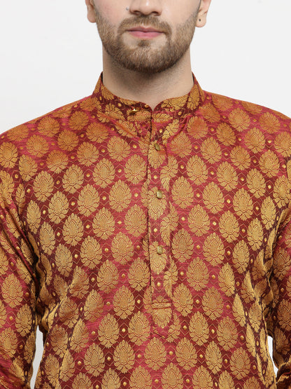 Men'S Woven Jacquard Kurtas