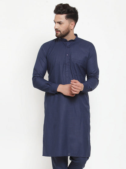 Men'S Solid Cotton Kurtas